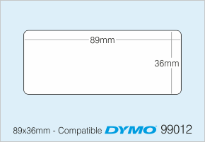 Etiquetas DYMO 99012 Compatibles - Ref.00140